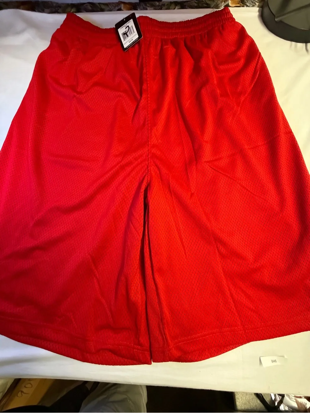 Men's Athletic Mesh Shorts - Red